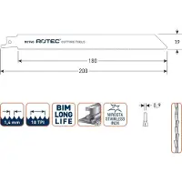 Rotec Reciprozagen RC740 / (VPE 5 stuks) - 5250740