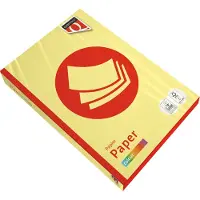 Quantore - Kopieerpapier A4 120gr geel 250vel | Pak a 250 vel | 5 stuks