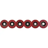 3M Lamellenschuurschijf | d. 125 mm korreling 80 + conisch | RVS keramische korrel Co | 10 stuks - 7100011569 7100011569