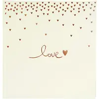 Goldbuch - Trouwalbum Raining Hearts - Perzik - 30x31 cm