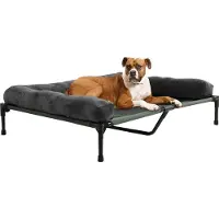 Happyment Luxe hondenmand op poten - Hondensofa XXL - 110x80cm - Dierenmand - Zetel bank - Hondenbed orthopedisch - Lounger ligbed