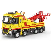 ReoBrix 22012 - Reddingswagen - Vrachtwagen met Kraan - Technisch Bouwpakket voor Kinderen en Volwassenen - compatibel met Mould King