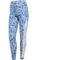 Adidas Sportbroek 'FARM' blauw / wit
