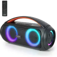 Haeger Cool Boom Speaker - Met Afstandsbediening - 29 uur Batterijduur - Bluetooth - Draagbaar - Boombox - Draadloos - Draadloze - Muziek Box
