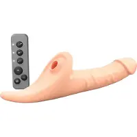 Strap-On-Me - Multi Orgasm Realistische Dildo - Strapless Strap-on met Flapper Technologie - Lichte Huidskleur Large