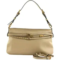 Pinko schoudertas Belt Bag Classic Vitello Morbido Beige - Grigio - Antique Gold