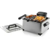 Ren Frituurpan - Dubbele Frituurpan - Friteuse - Dubbele Friteuse - Zilver - 36cm x 36cm x 22cm