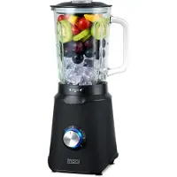 Moa Krachtige Blender - Met glazen kan - 1,5 liter - Zwart - 1000 Watt - TB61B