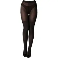 Bellivalini Dames Panty - 100 DEN - Medium gloss - Katoen - BLV-GI-1116 - Grafiet - M