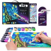 Okto Okro - 3D kunstwerk - Sensory Art - Vincent Van Gogh - The Starry Night - klei artist
