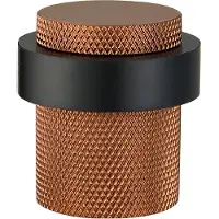 Intergriff Deurstopper voor vloermontage geribbeld 30x40mm brons geborsteld PVD gecoat