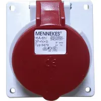MENNEKES 16A 5P 6H 400V inbouwdoos 3473 TwinCONTACT IP44, 20 graden helling