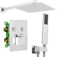 REA Inbouw Regendoucheset Fenix Davis chrom + Box