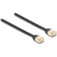 DeLOCK RJ45-kabel, Cat.6A, afgeschermd (STP), 1,5 meter, zwart/geel