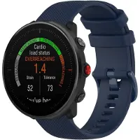 123Watches sport gesp band - marineblauw - - Geschikt voor Polar Vantage M / Vantage M2 / Vantage M3 /Vantage V3 / Grit X / Grit X Pro / Grit X2 Pro / Overige smartwatches met 22mm bandje