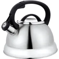 KINGHOFF Stalen waterkoker met fluitje 3 L KINGHOFF KH-3236, Waterkoker, Zilver