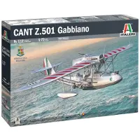 Italeri Modelbouwpakket Vliegtuigen - 0112 CANT Z.501 -Gabbiano- - Bommenwerper watervliegtuig Plastic - 1:72 - Modelbouw