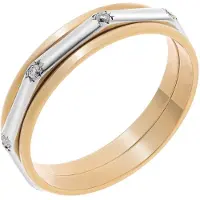 Orphelia RD-3015/55 - Ring - Bicolor Goud 18 Karaat - Diamant 0.08 ct