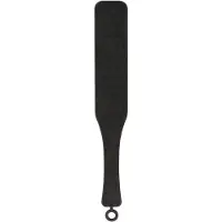 Ouch! Silicone Textured Paddle - Zwart