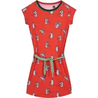 Quapi Meisjes jurk - Aafje - Vlammen rood dieren