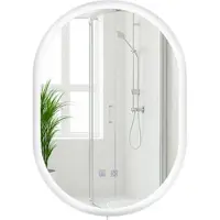 CLP Karishma Badkamerspiegel - met verwarming - met verlichting - met led verlichting - wandspiegel dimbaar - helder/glas