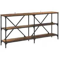 vidaXL Wandtafel Oudhout 160 x 30 x 75 cm Bewerkt hout