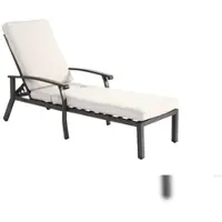 STILVORA Ligstoel 204 X 58 X 100 30 Cm - 5 Standen Verstelbare Rugleuning Met Kussen - Voor Tuin Terras En Zwembad - Aluminium - Beige