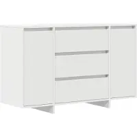Syfax Dressoir met lade Wit 120 x 41 x 75 cm Bewerkt hout