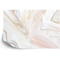 Karo-art 450cm X 300cm - Fotobehang - Smaakvol Marmer, Lichte kleuren op je muur, te koop in 11 maten, incl behanglijm