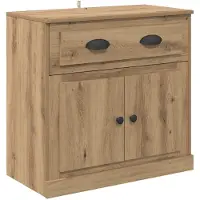 vidaXL Hoge kast Artisan-eikenhout, 70 x 35,5 x 67,5 cm, houtvezel