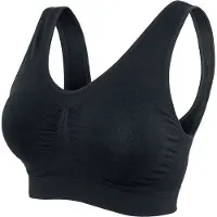 Urban Classics BH - Padded Sports Bra - XS tot 5XL - voor Vrouwen - zwart - Maat XL