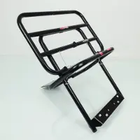 Faco Bagagedrager voor scooter Piaggio 80 Vespa Pxe 1981 tot 1997 zwart mat Nieuw