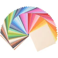 Florence Vaessen Creative Cardstock - Multipack - 15,2 x 15,2 cm - 60 vellen - Glad - 216 g