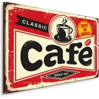 Karo-art Schilderij - Classic Café, 5 maten, Premium Print