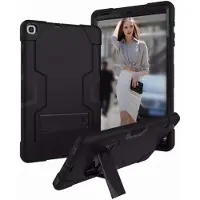 Ntech Armor Kickstand Hoesje Hoesje Geschikt Voor Samsung Galaxy Tab A 10.1 (2019) - Zwart