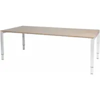 Schaffenburg Vergadertafel Domino - 200x100 Havana Kersen - wit frame