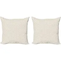 Abakuhaus Decoratieve kussenhoezen in ingetogen kleuren, 2 stuks, modern accent, dubbelzijdige digitale print, 40x40 cm, Champagne Sand