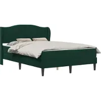 vidaXL Bedframe met hoofdeinde Donkergroen 160 x 200 cm Fluweel