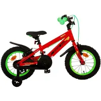 Volare Rocky kinderfiets - voor jongens - 12 inch - rood - met twee handremmen