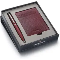 Sheaffer Balpen Giftset - VFM 9403 - Excessive red chrome plated - met creditcardhouder scarlet blaze - SF-G2940351-2