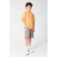 Shoeby T-shirt met backprint oranje Jongens Katoen Ronde hals Backprint - maat 110/116