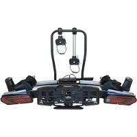 Twinny load Fietsendrager E-carrier - 2 (elektrische ) fietsen - Max 60kg - 13 polige stekker - Inklapbaar - Afsluitbaar - Kantelbaar - LED verlichting