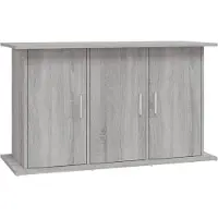 Syfax Aquariumstandaard 101x41x58 cm bewerkt hout grijs sonoma eiken