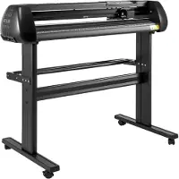 OEM Vinylsnijmachine, instelbare snelheid, dubbel rollensysteem, zwart