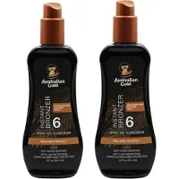 Australian Gold SPF 6 Spraygel met Bronzer - 2 x 237 ml - voordeelverpakking- multipack