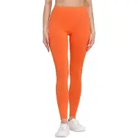 Bellivalini BLV-BLV50-147-LE Dames Leggings - Sport - Vrijetijdsbroek - Lang - Viscose - Sporbroek - Yogabroek - Oranje - M