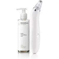 InnovaGoods Pack Elektrische Gezichtsreiniger voor Mee-eters en CBD Gezichtsreiniger Gel Zenpure 200 ml
