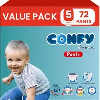Confy Premium Pants - Luierbroekjes Maat 5 (12-17kg) - 72 Luierbroekjes - Value Pack