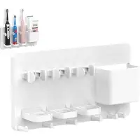 OEM Elektrische tandenborstelhouder - Wandhouder - Hoge kwaliteit - Verstelbaar - Tandenborstelhouder - Badkamerorganizer - Universeel - Zelfklevend - Boorvrij - Wit