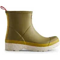 Hunter Regenlaars Men Play Short Speckle Sole Utility Green/Salix Green-Schoenmaat 45 - 46
